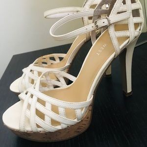 Off White Platform Heels